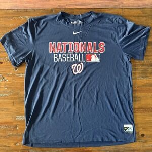Nike Washington Nationals Dri-FIT Shirt Men's XL Authentic Collection MLB